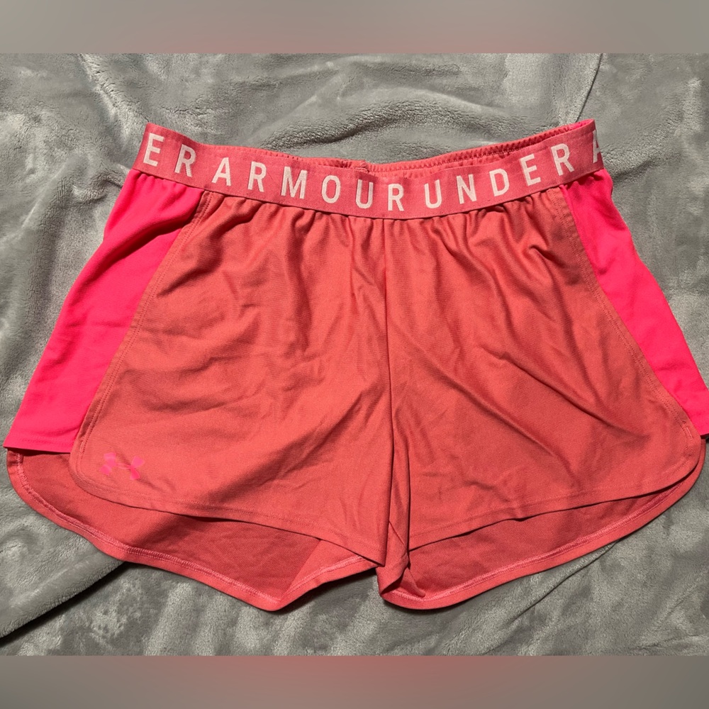 Pink Undee Armour Athletic Shorts Lightweight Performance Wear